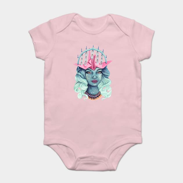 Tsuru Girl Baby Bodysuit by Lyara Costa